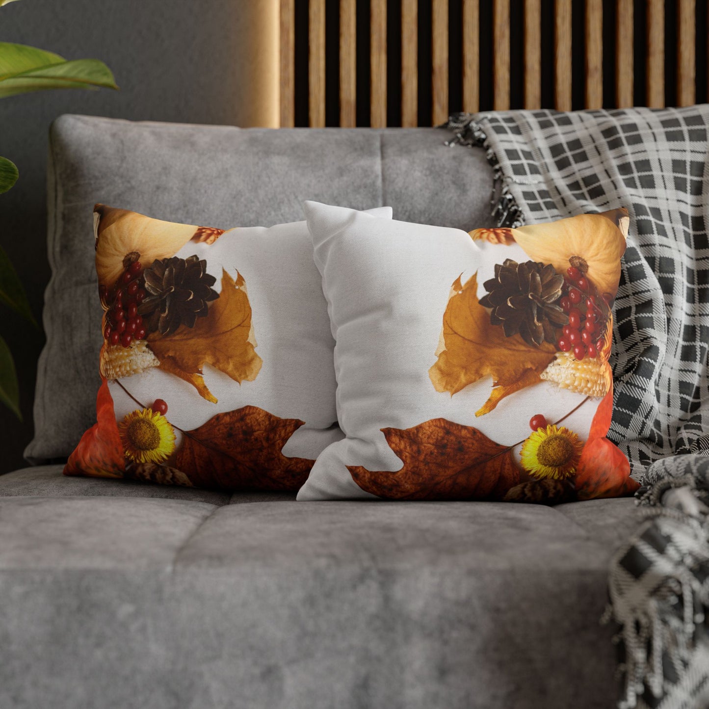 Maple and Pumpkin Fall Harvest Pillowcase