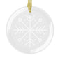 Snowflake Glass Ornaments - Varnish & Vibe