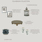 Advertisement for Calabasas Collection Spring Favorites featuring various home decor items.