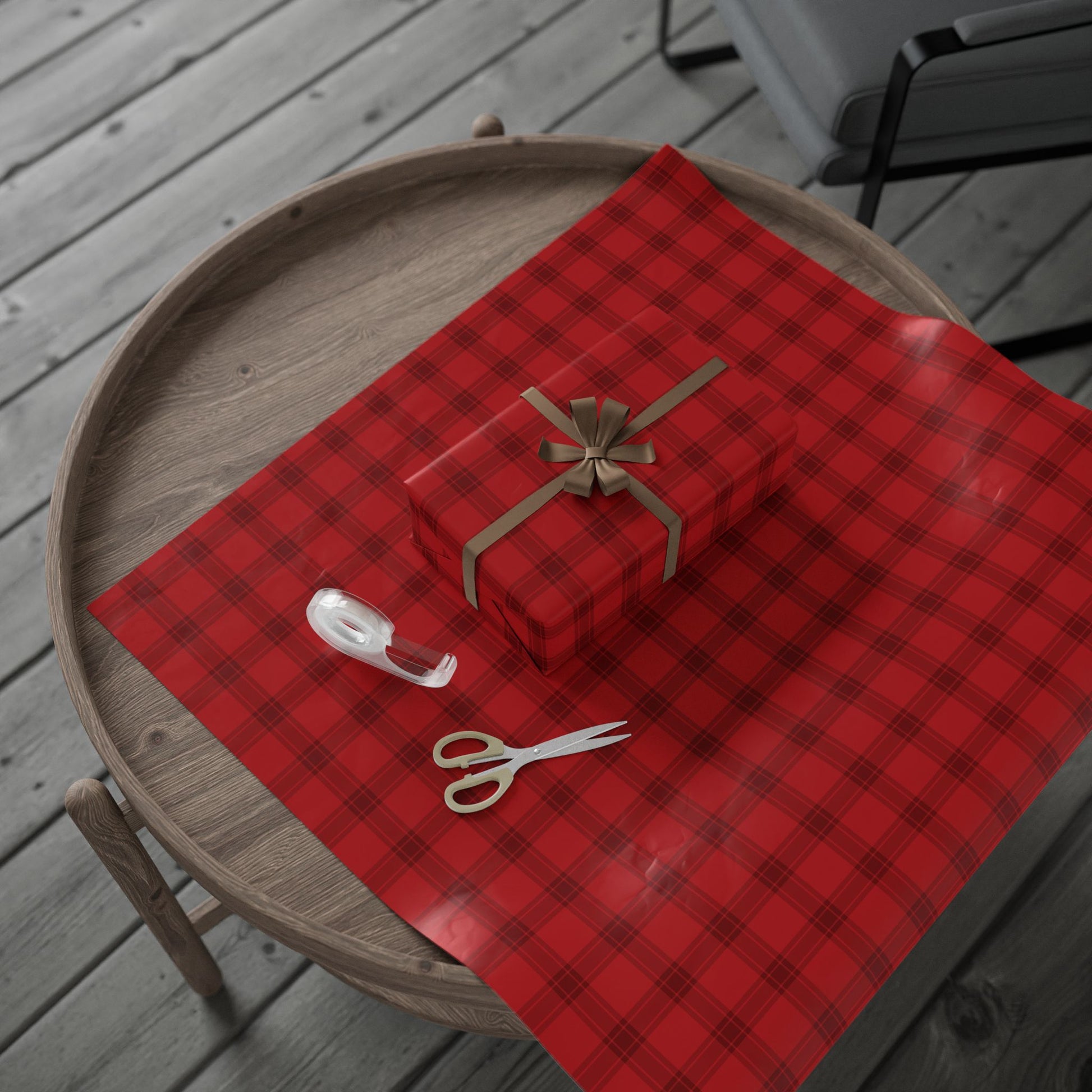 Red Tartan Wrapping Papers - Varnish & Vibe