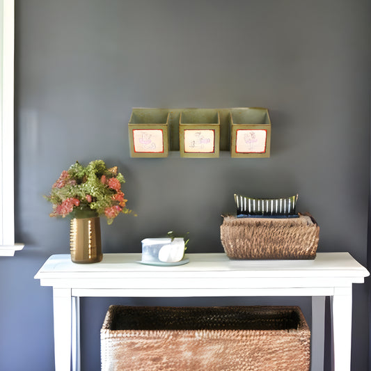 CALABASAS 12" X 36" GREEN WOOD WALL DECOR - Varnish & Vibe