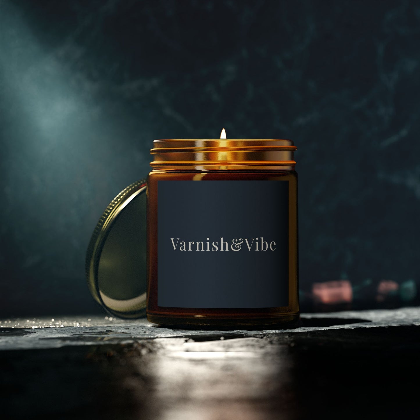 VARNISH & VIBE 4oz/9oz COCONUT APRICOT WAX SCENTED CANDLE