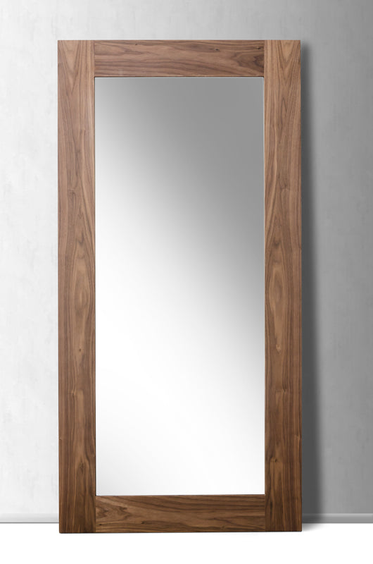 PALISADES 79" BROWN FRAMED LEANING FULL LENGTH HANGING MIRROR - Varnish & Vibe
