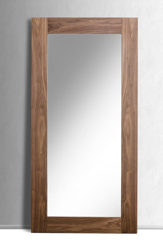 PALISADES 79" BROWN FRAMED LEANING FULL LENGTH HANGING MIRROR - Varnish & Vibe