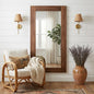 PALISADES 79" BROWN FRAMED LEANING FULL LENGTH HANGING MIRROR - Varnish & Vibe