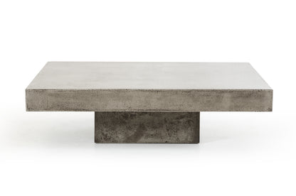 Concrete coffee table on a white background