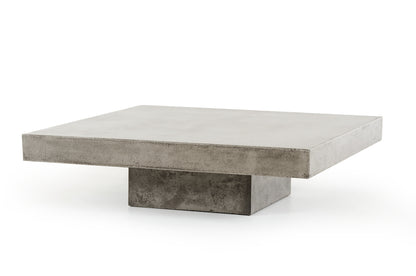 Concrete coffee table on a white background
