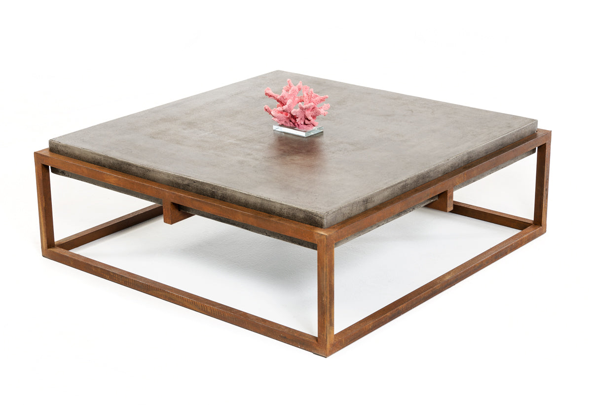 HARBOR CONCRETE AND METAL COFFEE TABLE - Varnish & Vibe