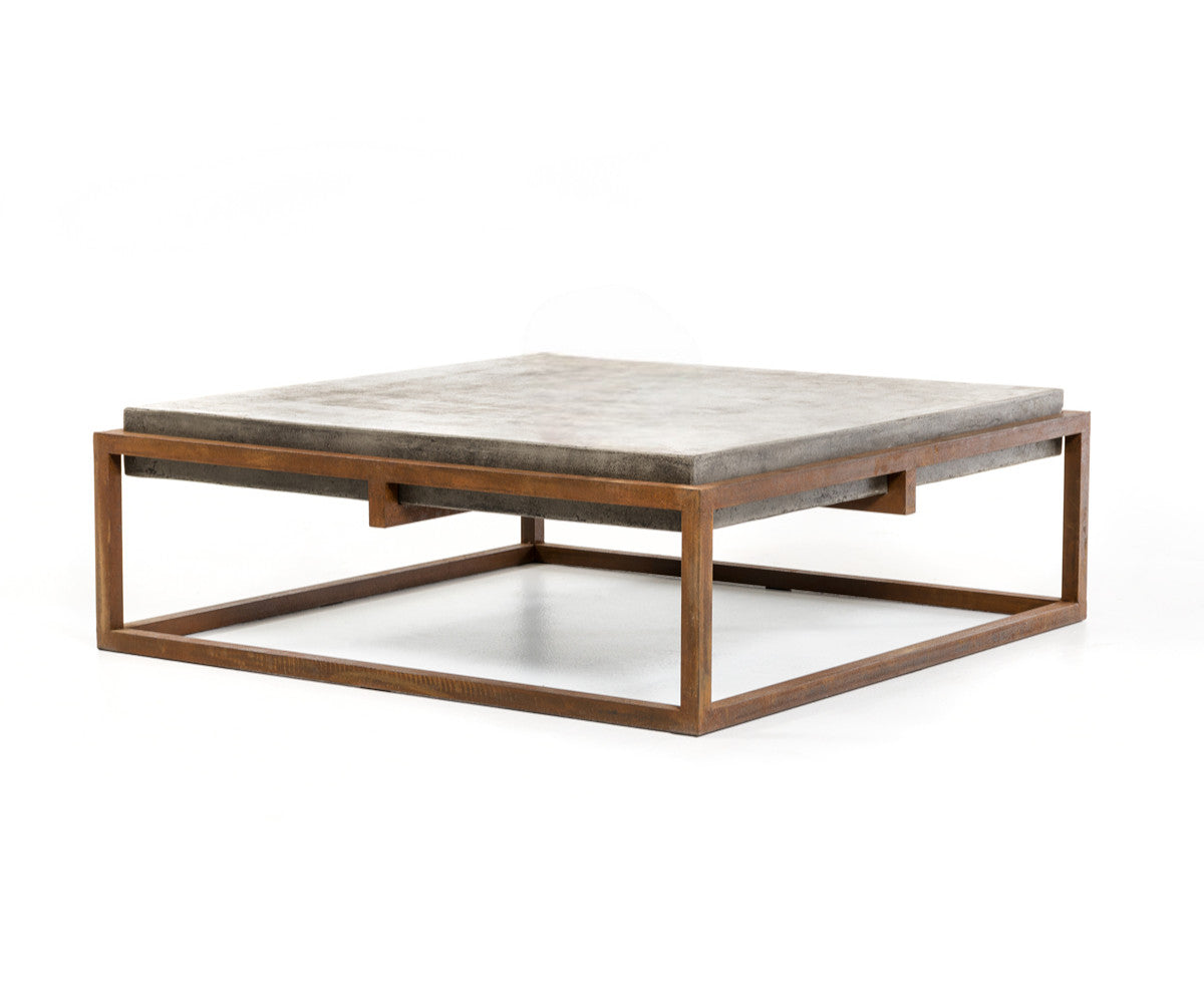 HARBOR CONCRETE AND METAL COFFEE TABLE - Varnish & Vibe