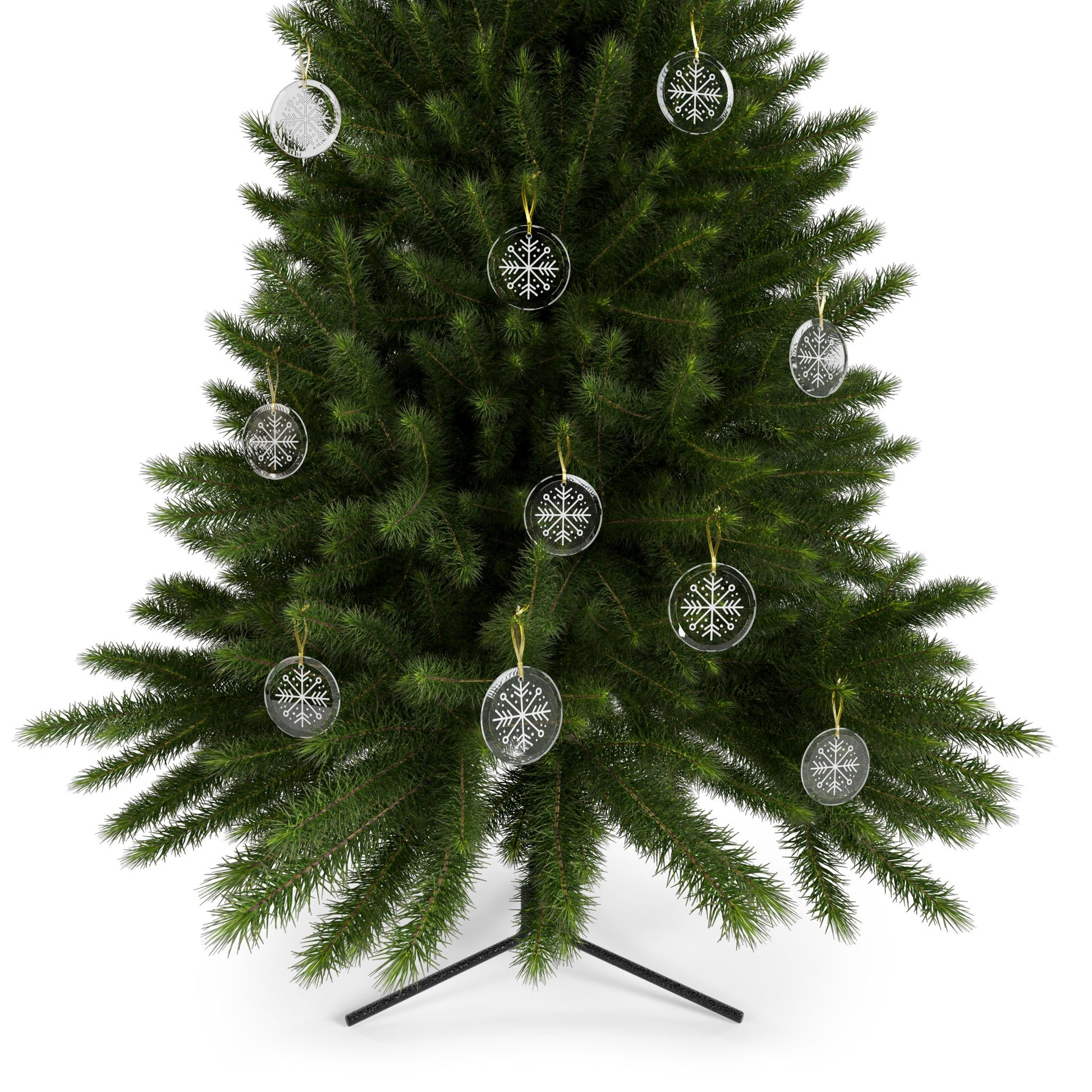Snowflake Glass Ornaments - Varnish & Vibe