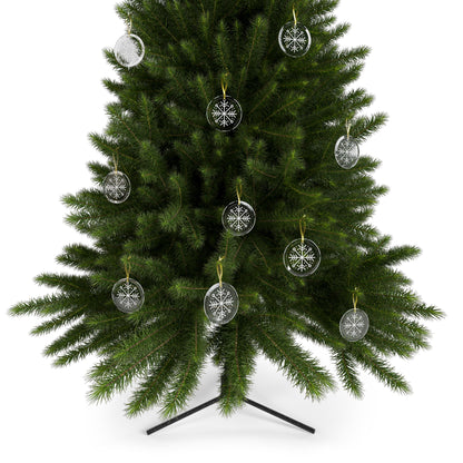 Snowflake Glass Ornaments - Varnish & Vibe