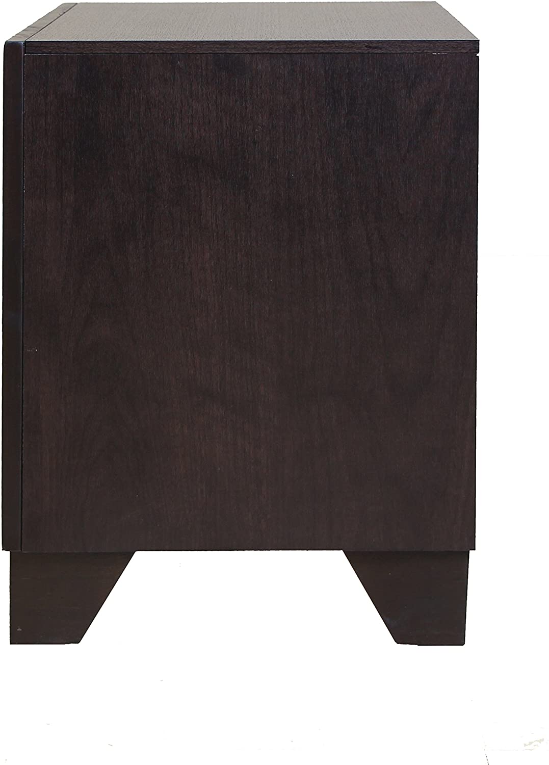CALABASAS 22" ESPRESSO TWO DRAWERS SOLID WOOD NIGHTSTAND - Varnish & Vibe