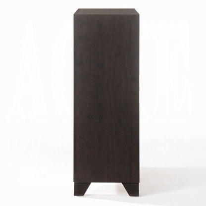 CALABASAS 31" ESPRESSO SOLID WOOD FIVE DRAWER DRESSER - Varnish & Vibe