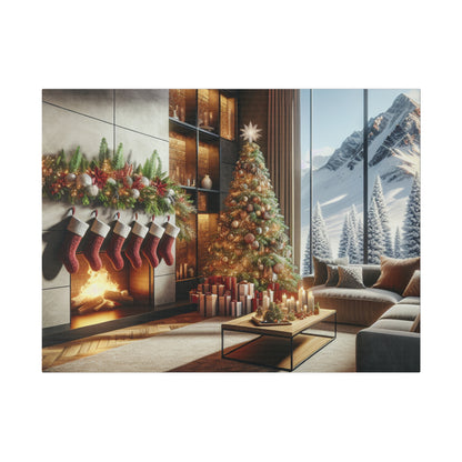 Christmas Matte Canvas, Stretched, 0.75"