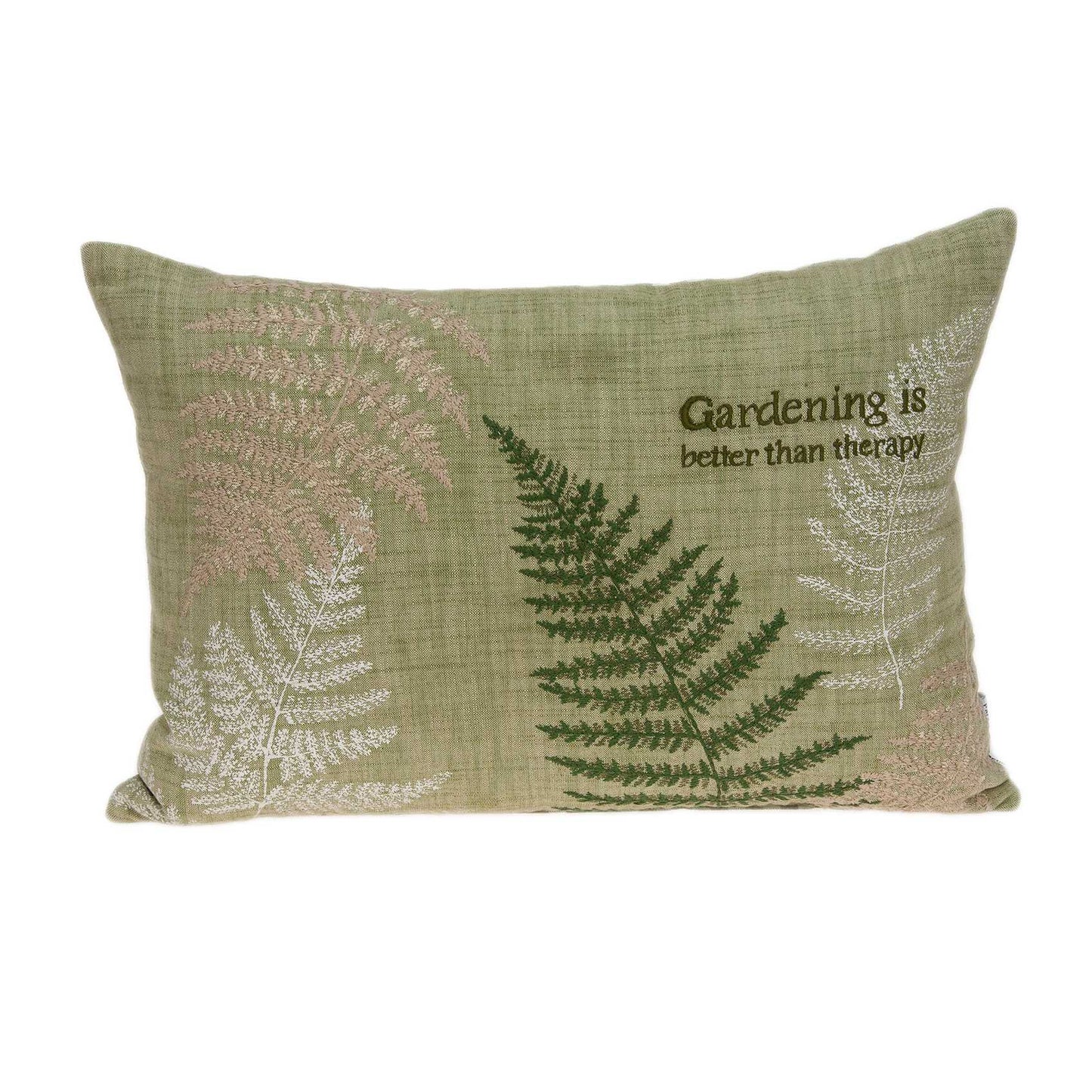 20" X 6" X 14" TROPICAL GREEN PILLOW COVER WITH POLY INSERT - Varnish & Vibe
