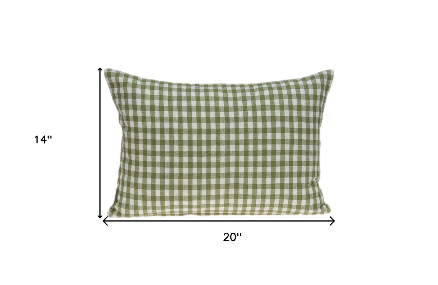 20" X 6" X 14" TROPICAL GREEN PILLOW COVER WITH POLY INSERT - Varnish & Vibe