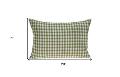 20" X 6" X 14" TROPICAL GREEN PILLOW COVER WITH POLY INSERT - Varnish & Vibe