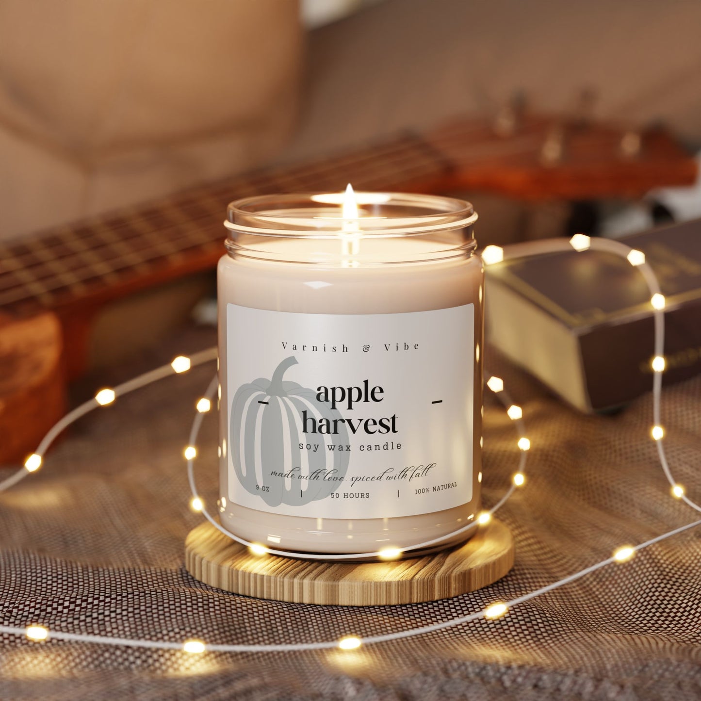 Fall Vegan Natural Soy Candle, 9oz