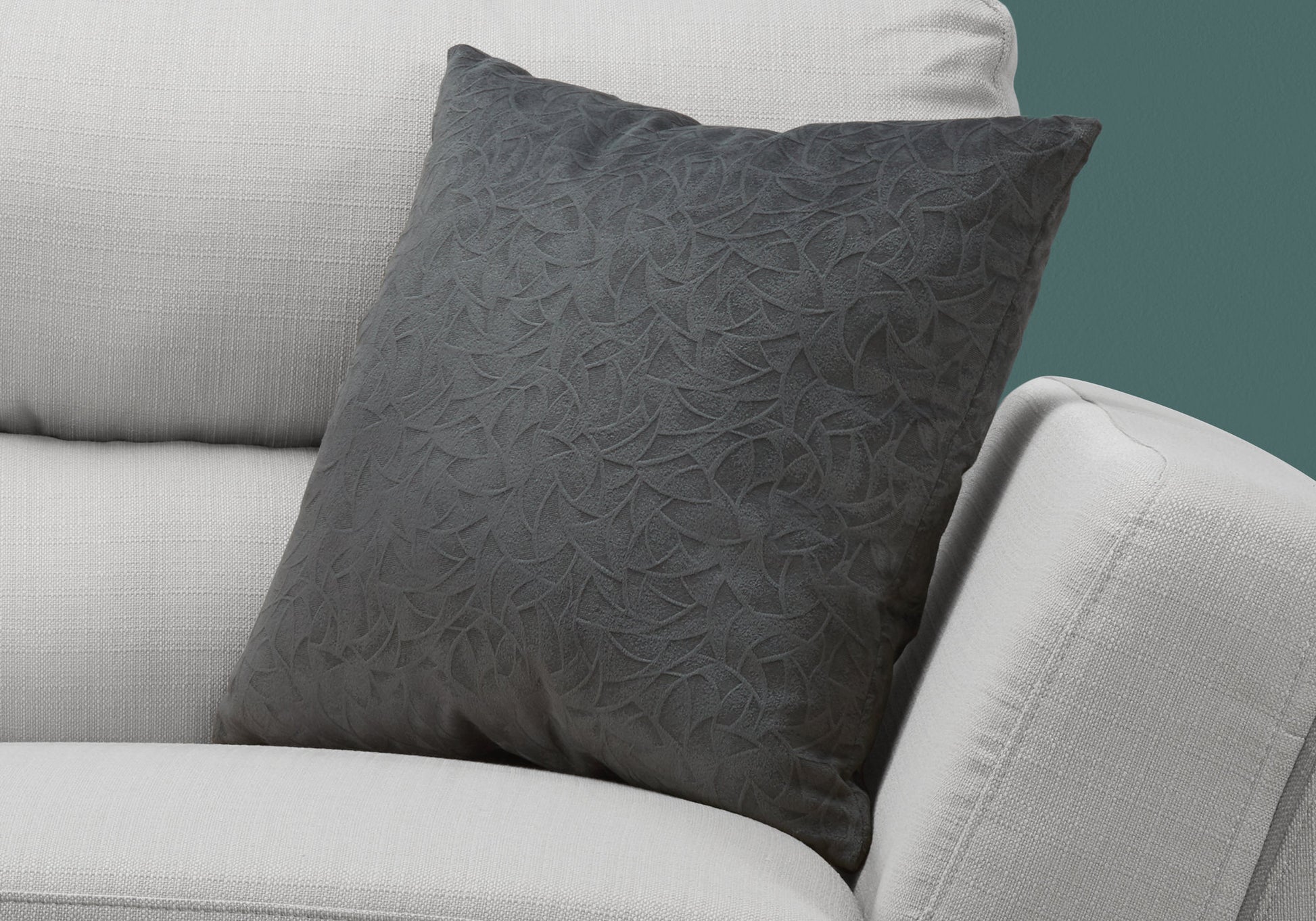 PIER GREY ABSTRACT VELVET PILLOW - Varnish & Vibe