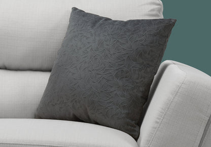 PIER GREY ABSTRACT VELVET PILLOW - Varnish & Vibe