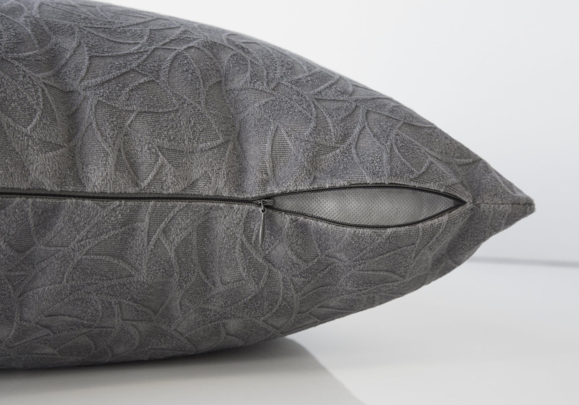 PIER GREY ABSTRACT VELVET PILLOW - Varnish & Vibe