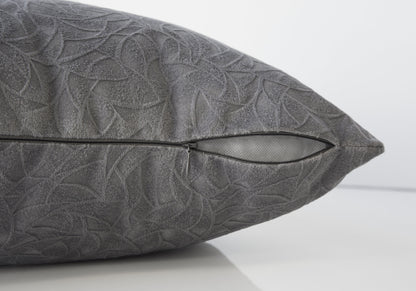 PIER GREY ABSTRACT VELVET PILLOW - Varnish & Vibe