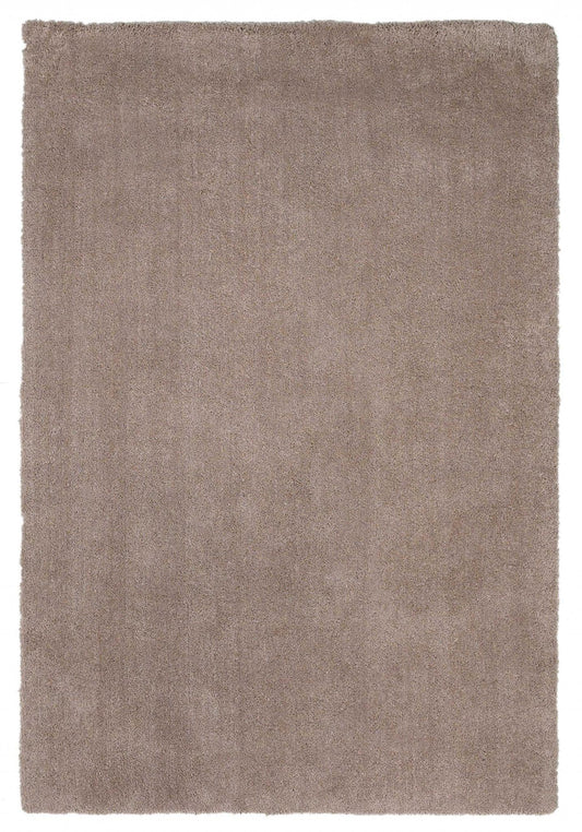 LAUREL 8' X 10' BEIGE SHAG HAND WOVEN AREA RUG