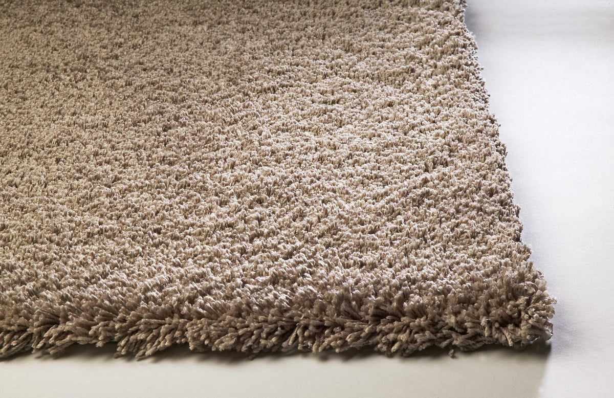 LAUREL 8' X 10' BEIGE SHAG HAND WOVEN AREA RUG