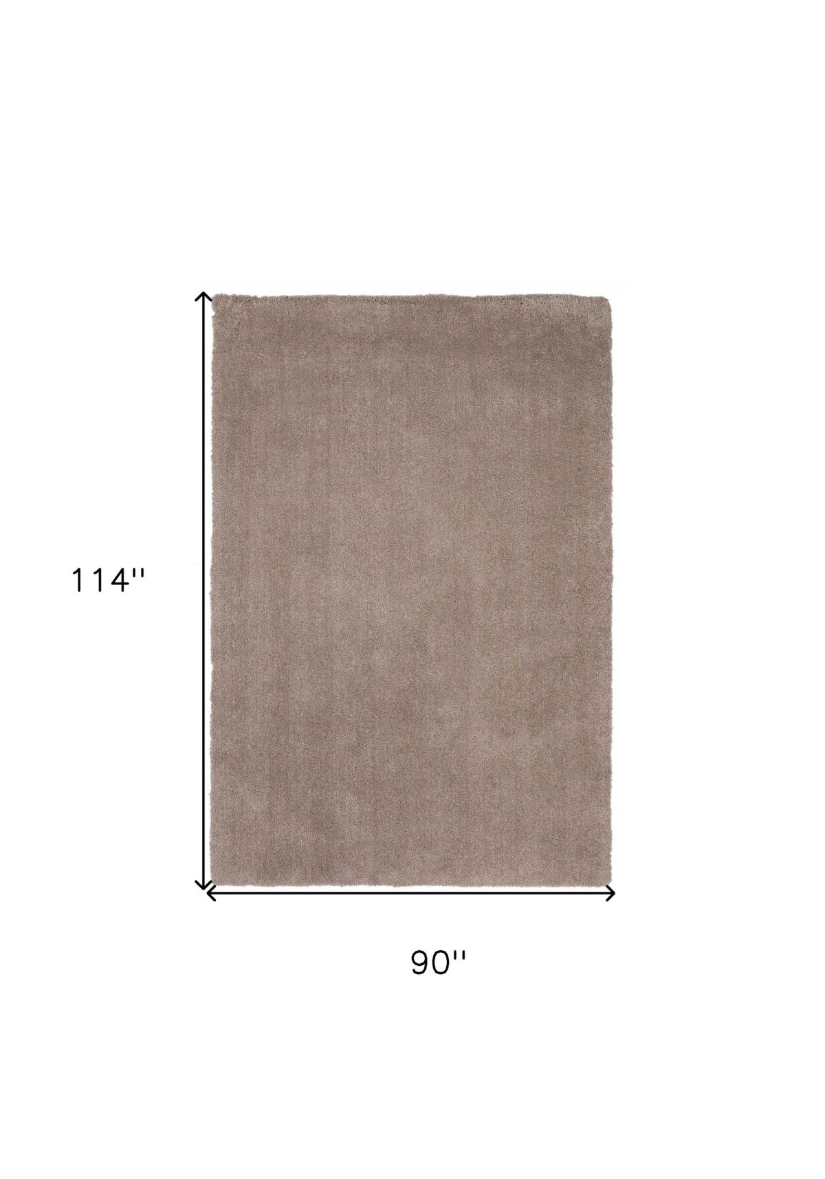 LAUREL 8' X 10' BEIGE SHAG HAND WOVEN AREA RUG