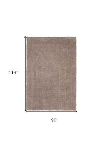 LAUREL 8' X 10' BEIGE SHAG HAND WOVEN AREA RUG