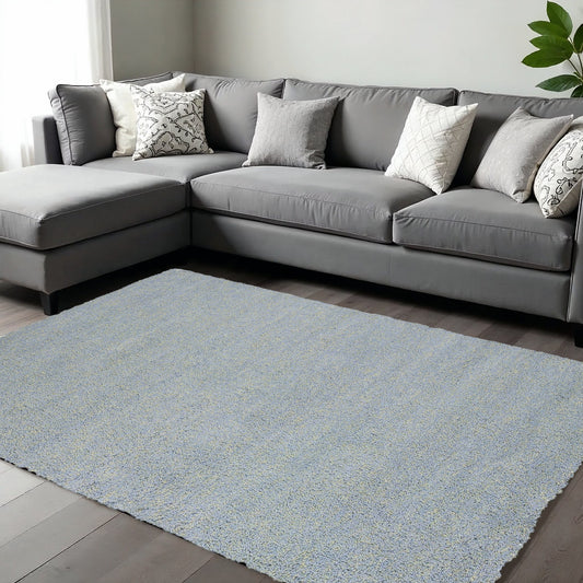 REDONDO 9' x 13' BLUE-GRAY HAND WOVEN AREA RUG