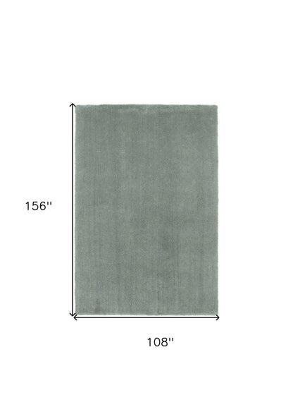 REDONDO 9' x 13' BLUE-GREEN HAND WOVEN AREA RUG