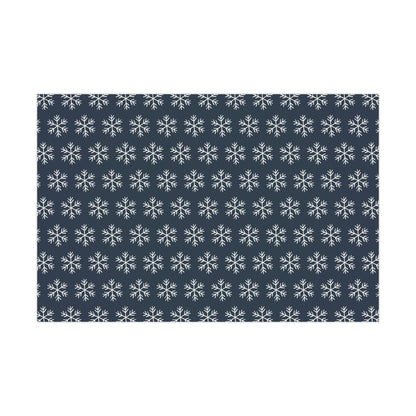 Blue Snowflakes Gift Wrapping Papers - Varnish & Vibe