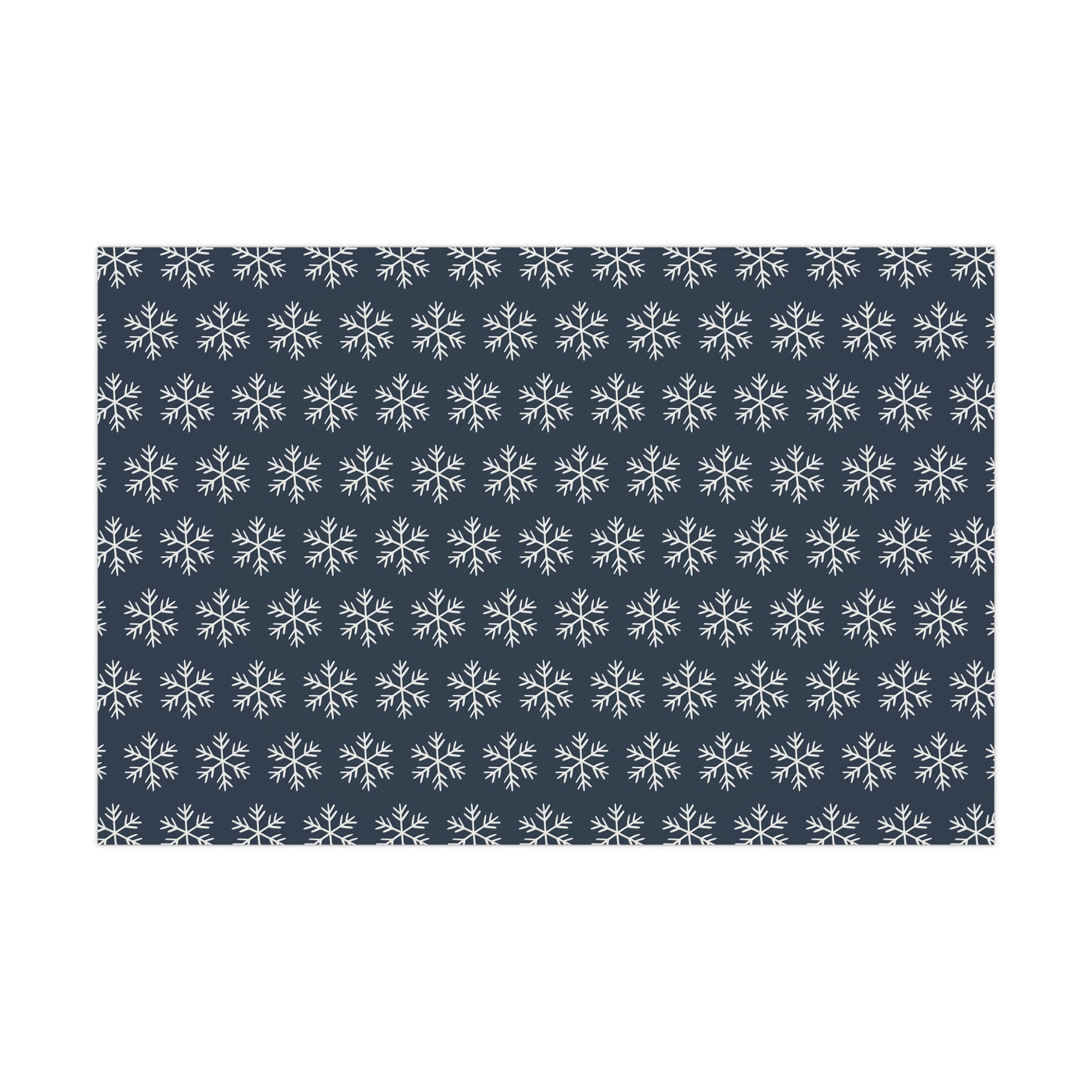 Blue Snowflakes Gift Wrapping Papers - Varnish & Vibe