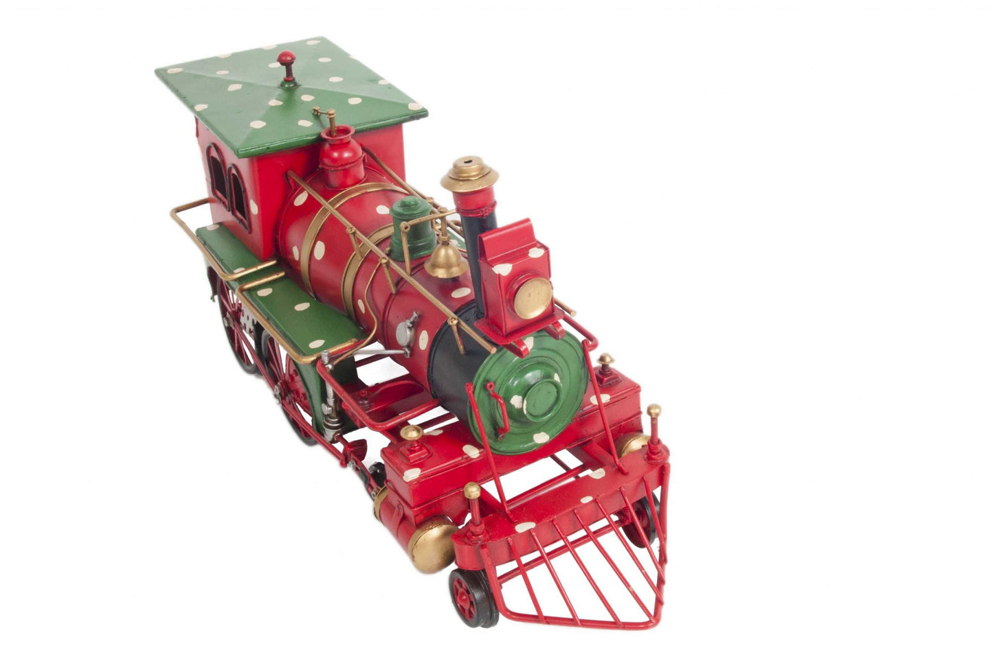 Handmade Tin Christmas Train Model - Varnish & Vibe