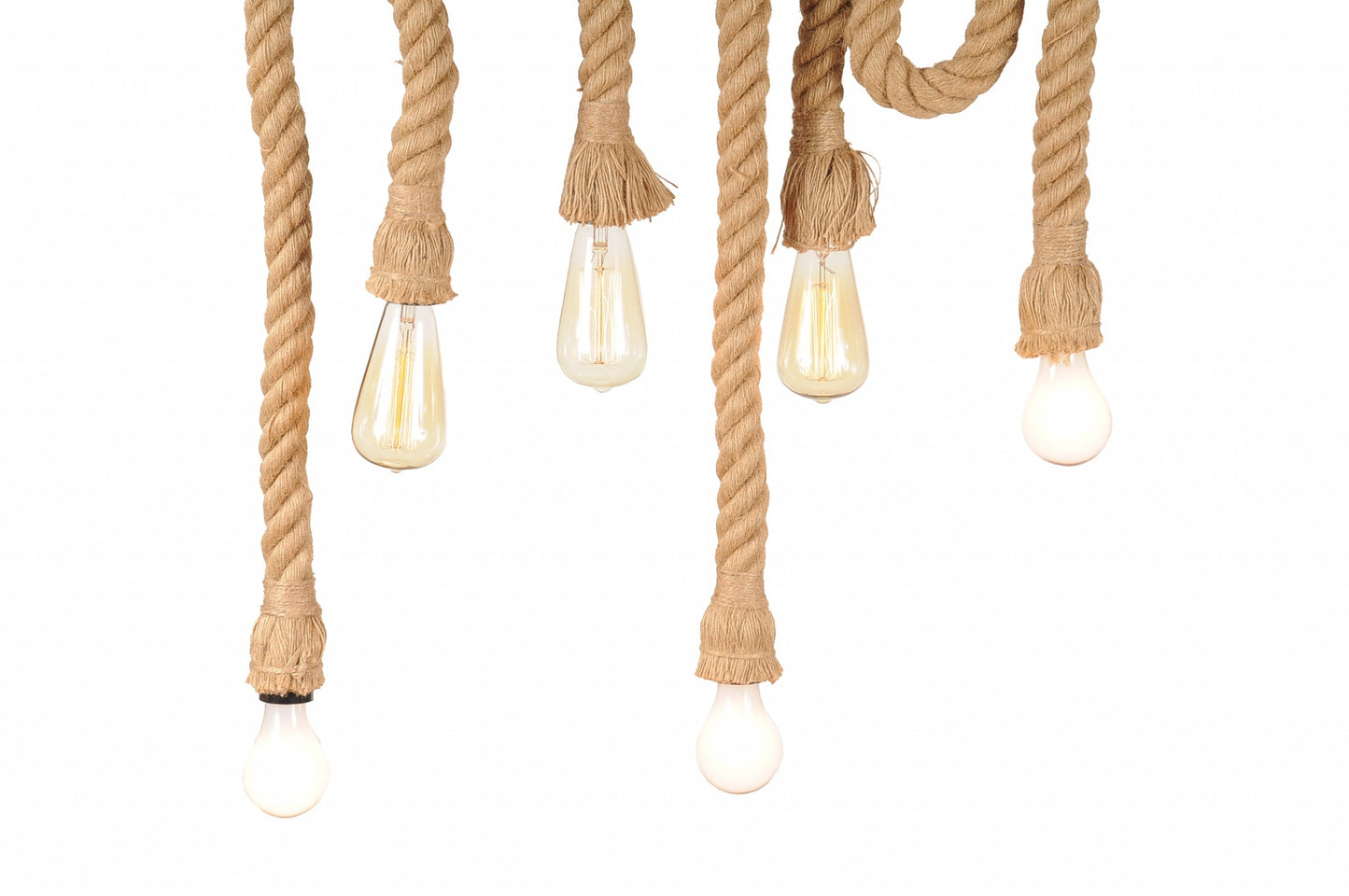 5" X 30" X 50" 6 BULBS MEDUSA  PENDANT LAMP - Varnish & Vibe