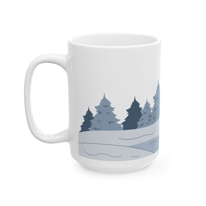 Winter Ceramic Mug, (11oz, 15oz) - Varnish & Vibe