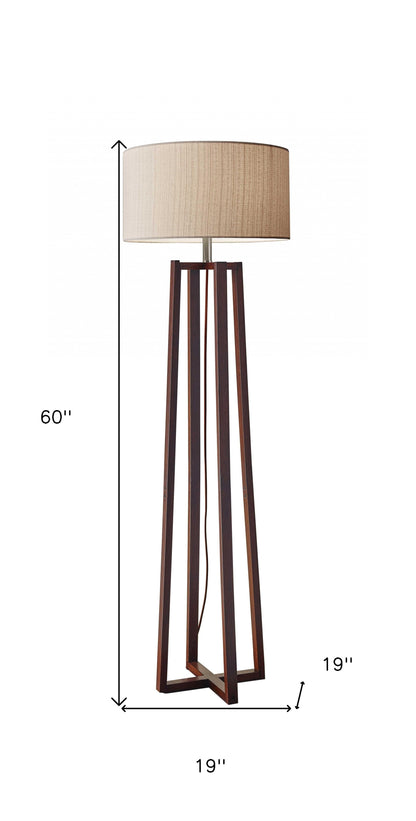 wood novelty floor lamp beige, novelty floor lamp beige, solid wood novelty floor lamp, floor lamp beige, floor lamp beige fabric