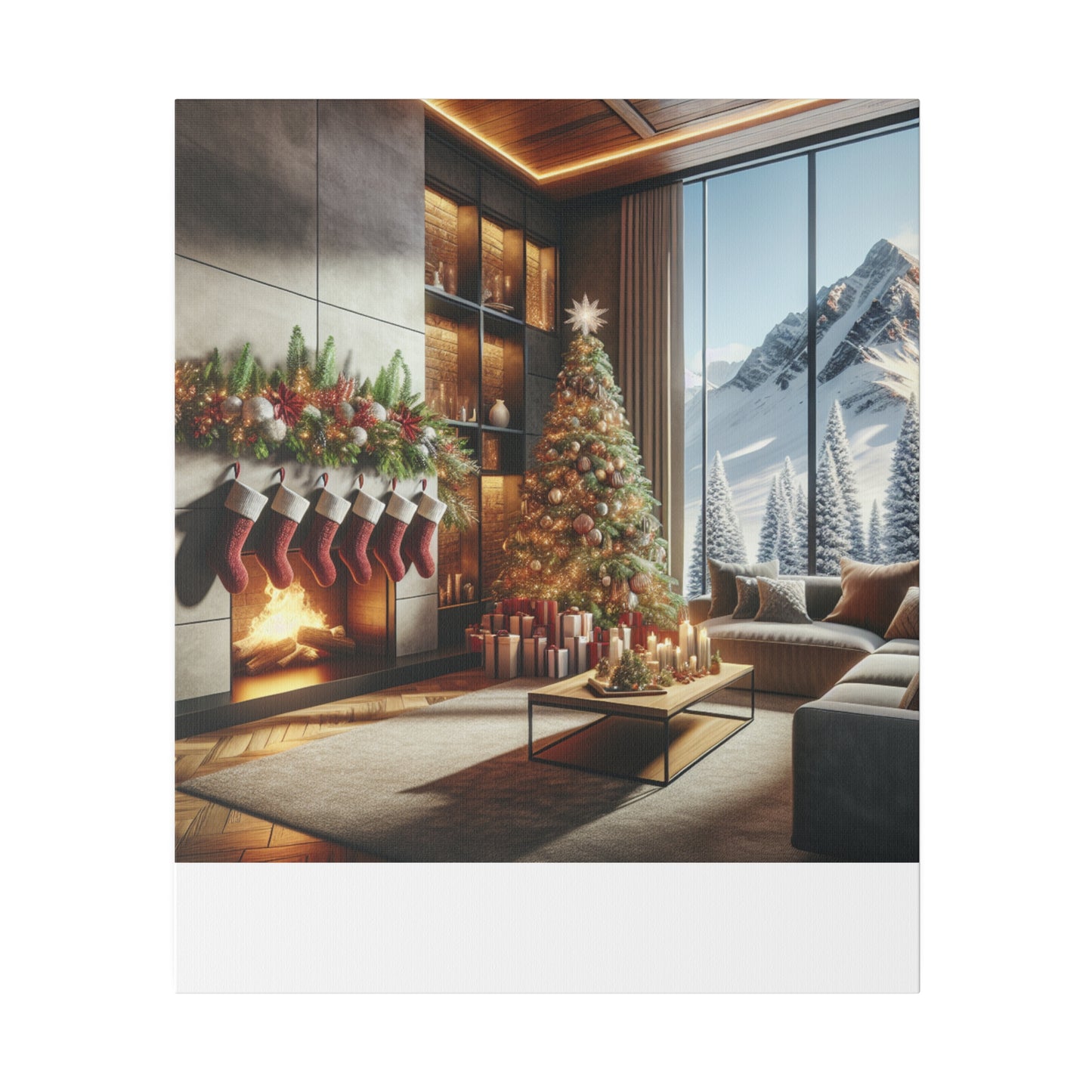 Christmas Matte Canvas, Stretched, 0.75"