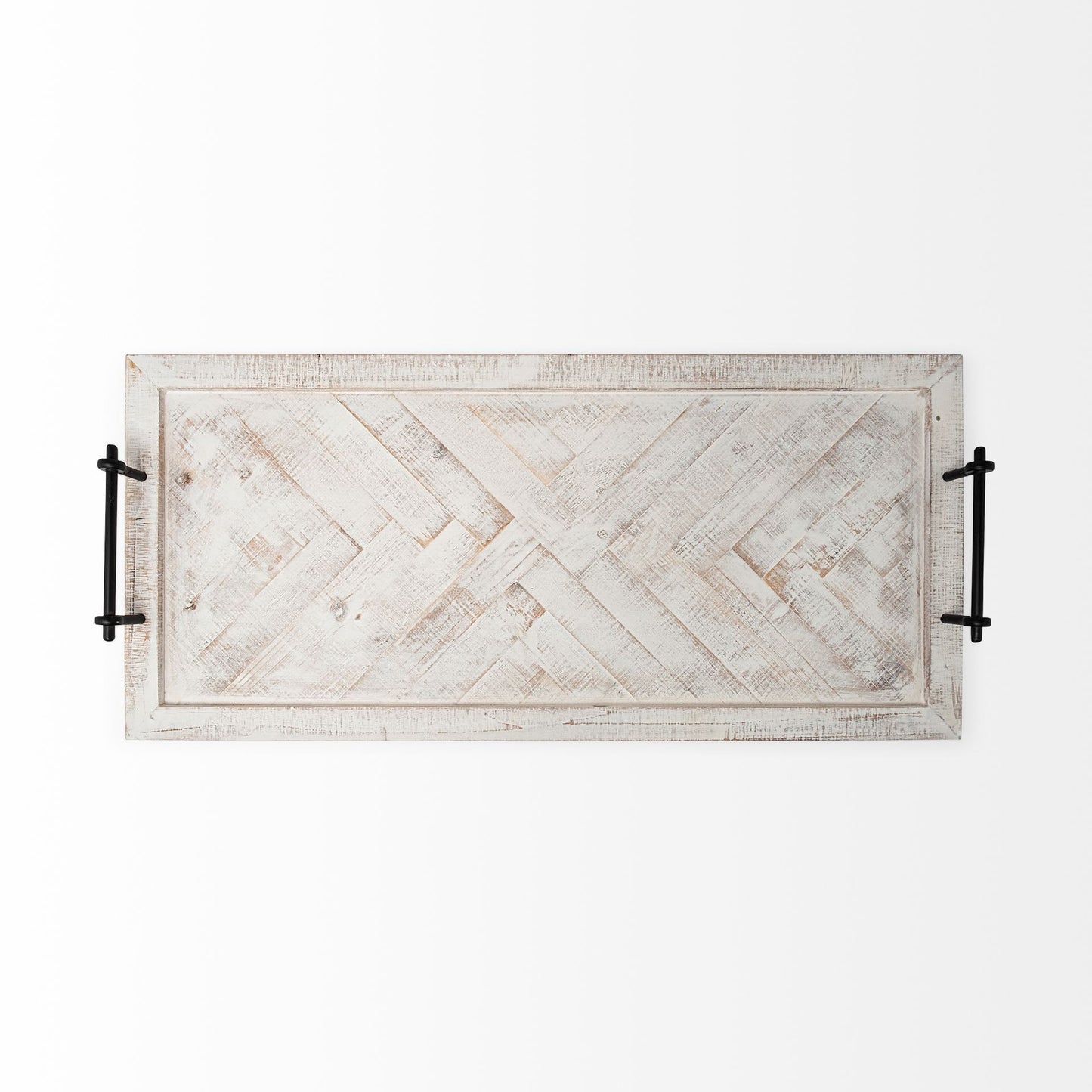 HERRINGBONE WOODEN TRAY - Varnish & Vibe