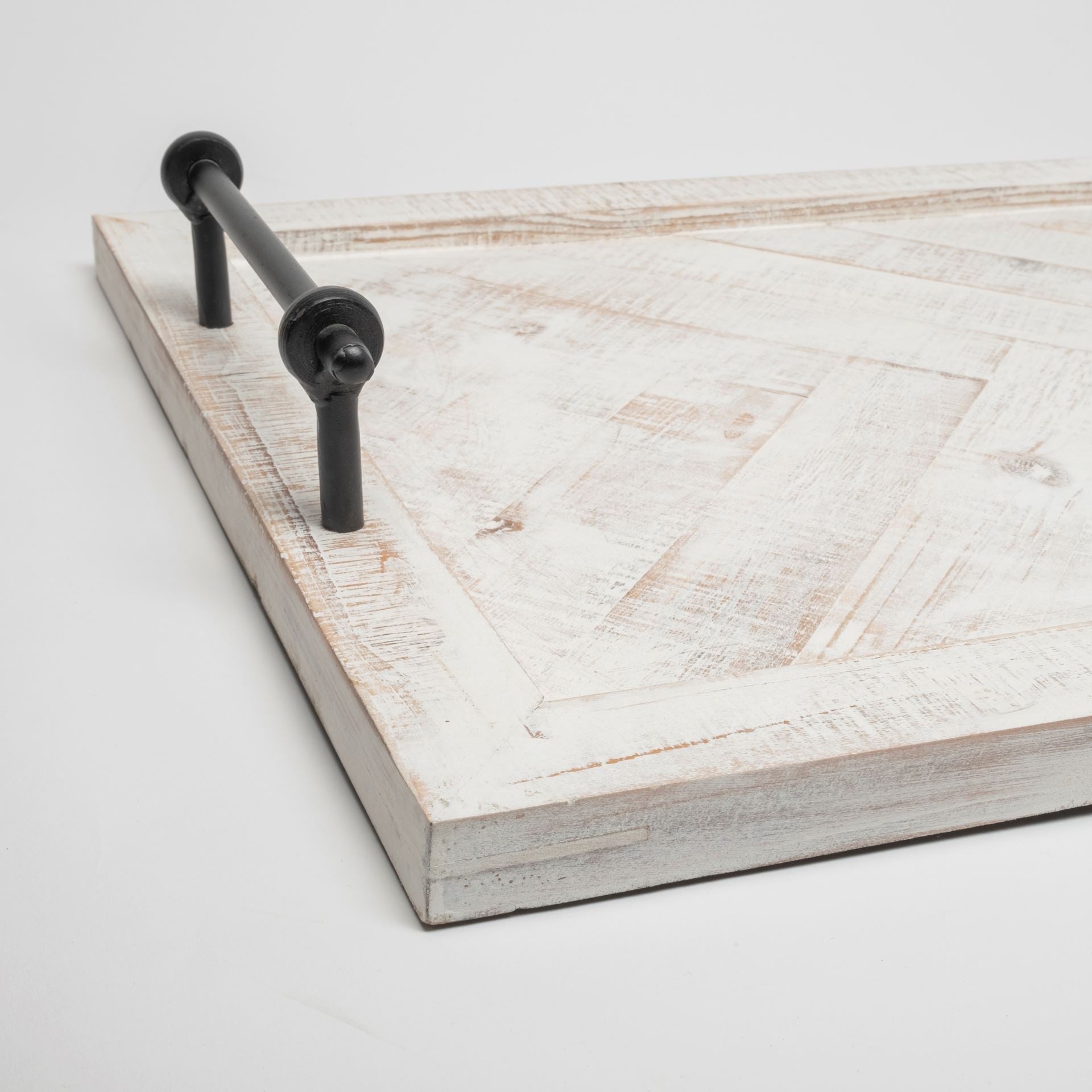 HERRINGBONE WOODEN TRAY - Varnish & Vibe