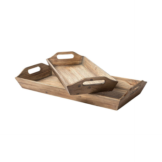 NATURAL WOOD SERVING TRAYS - Varnish & Vibe