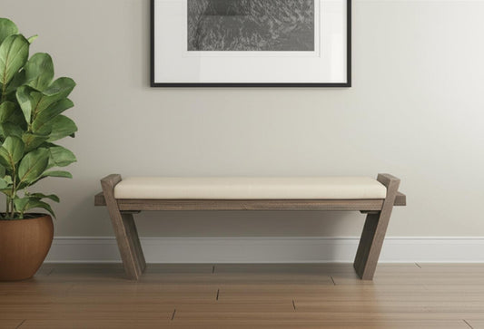 HERMOSA UPHOLSTERED WOOD BENCH