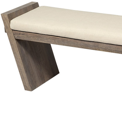 HERMOSA UPHOLSTERED WOOD BENCH