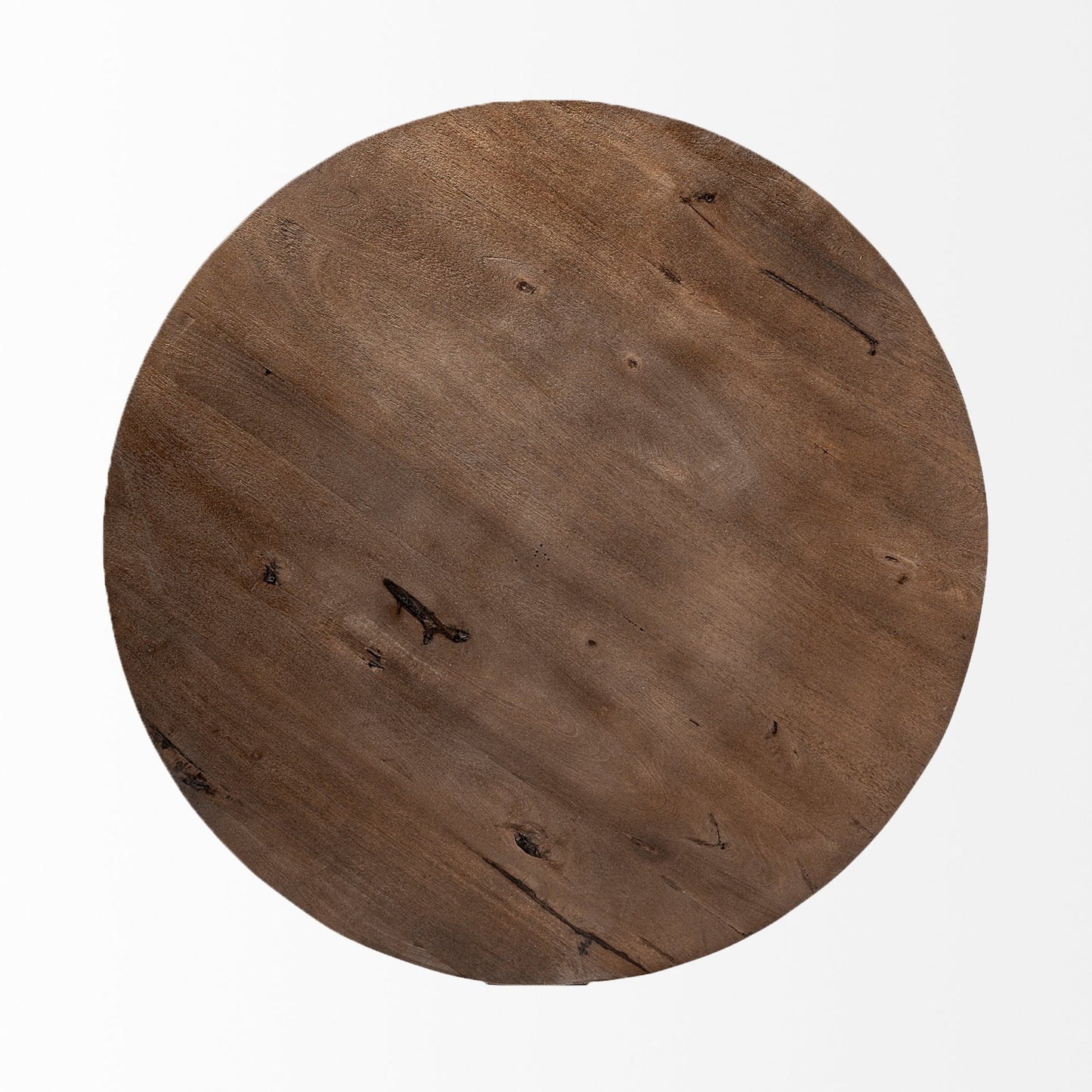 ARTESIA WOOD AND METAL ROUND COFFEE TABLE - Varnish & Vibe