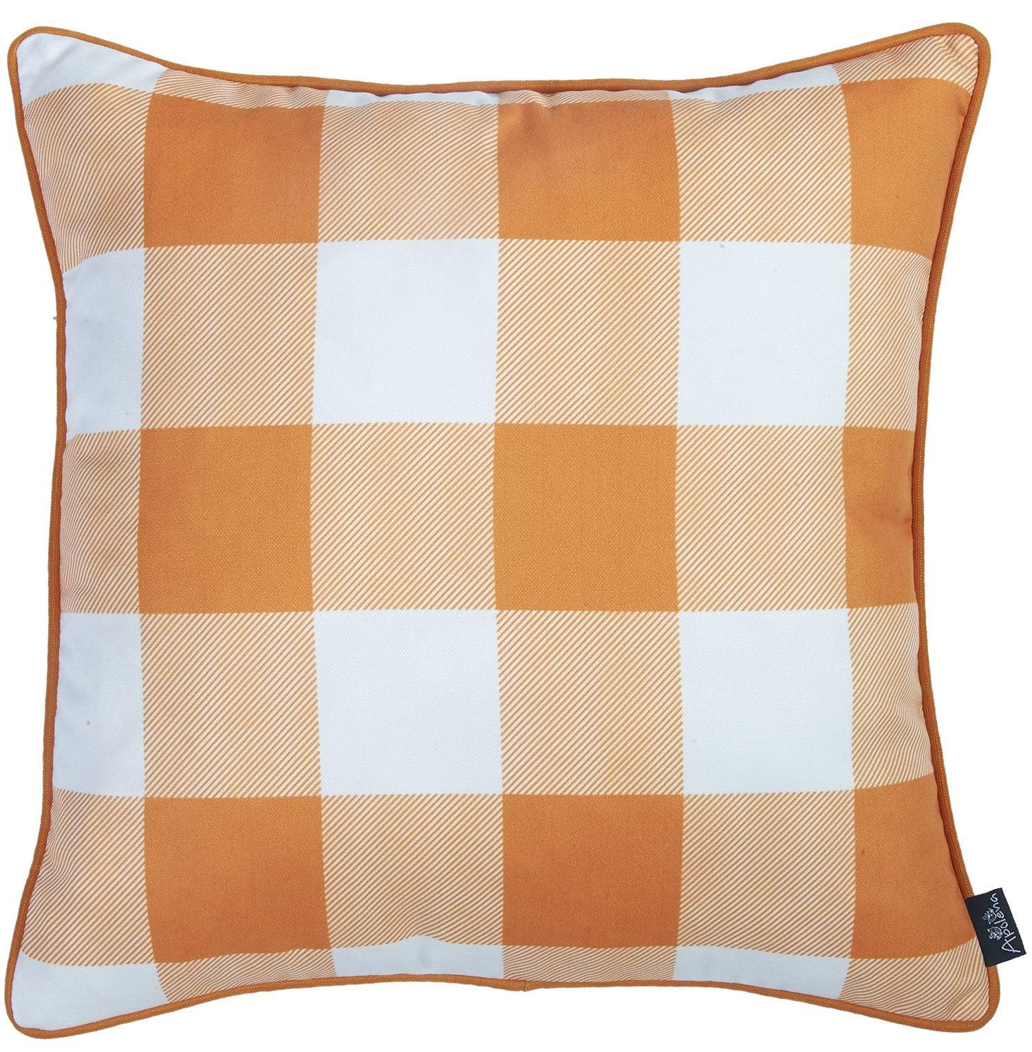 pumpkin gingham throw pillow cover, season pumpkin gingham throw pillow, gingham throw pillow cover, pumpkin gingham throw pillow, set 18 fall season pumpkin