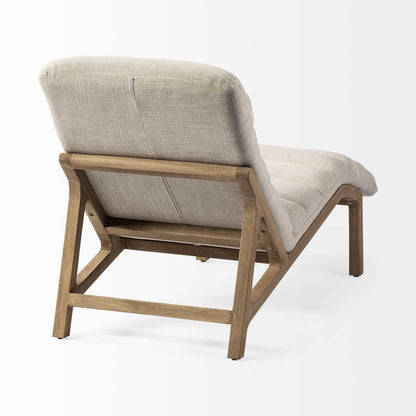 OCEAN CREAM FABRIC TUFTED LOUNGE CHAIR