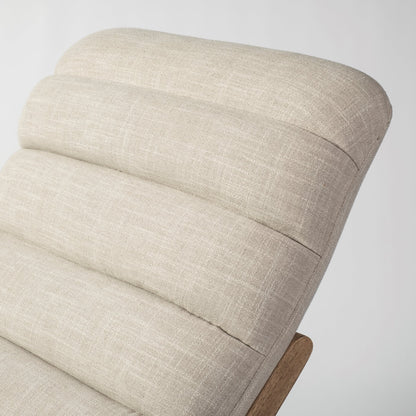 OCEAN CREAM FABRIC TUFTED LOUNGE CHAIR