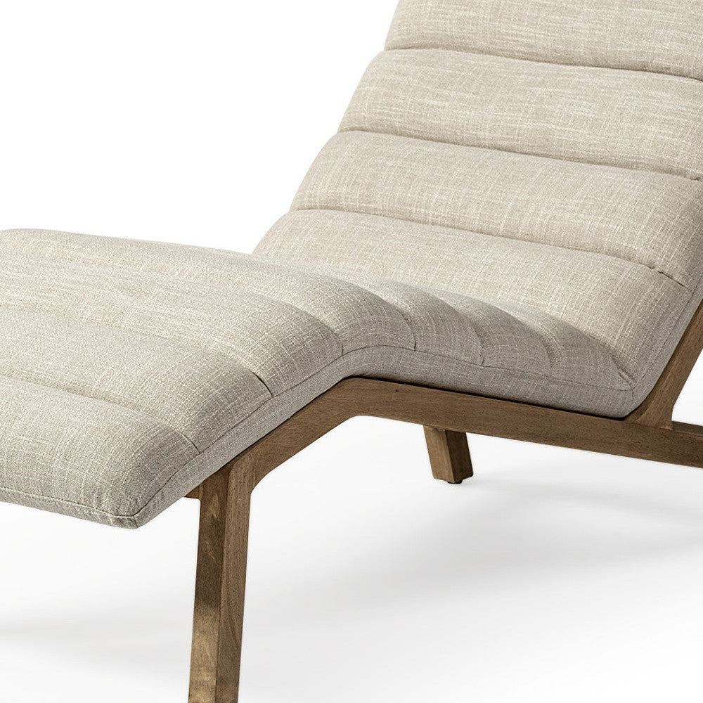 OCEAN CREAM FABRIC TUFTED LOUNGE CHAIR