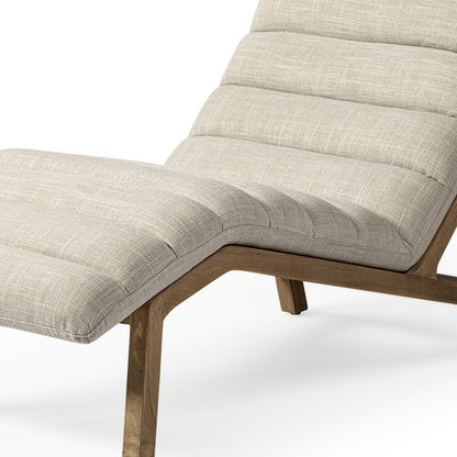 OCEAN CREAM FABRIC TUFTED LOUNGE CHAIR